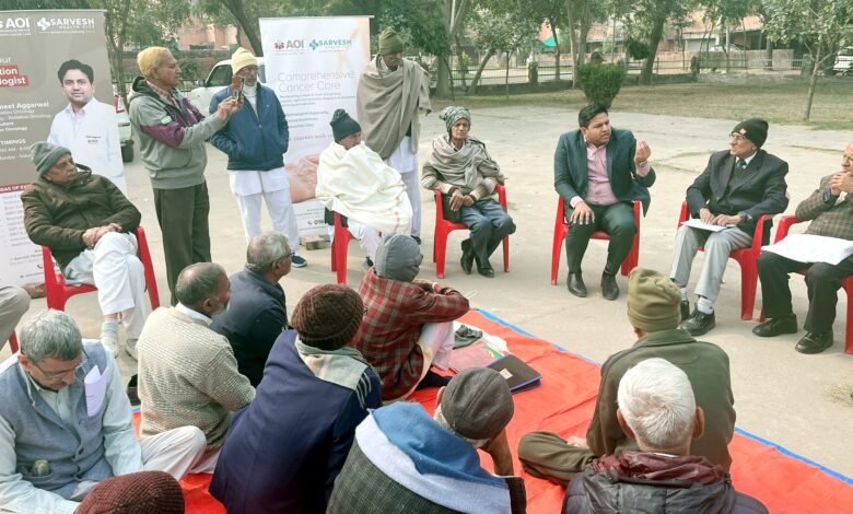 हरियाणा बिजली पेंशनर्स एसोसिएशन की बैठक में कैंसर जागरुकता सेमिनार