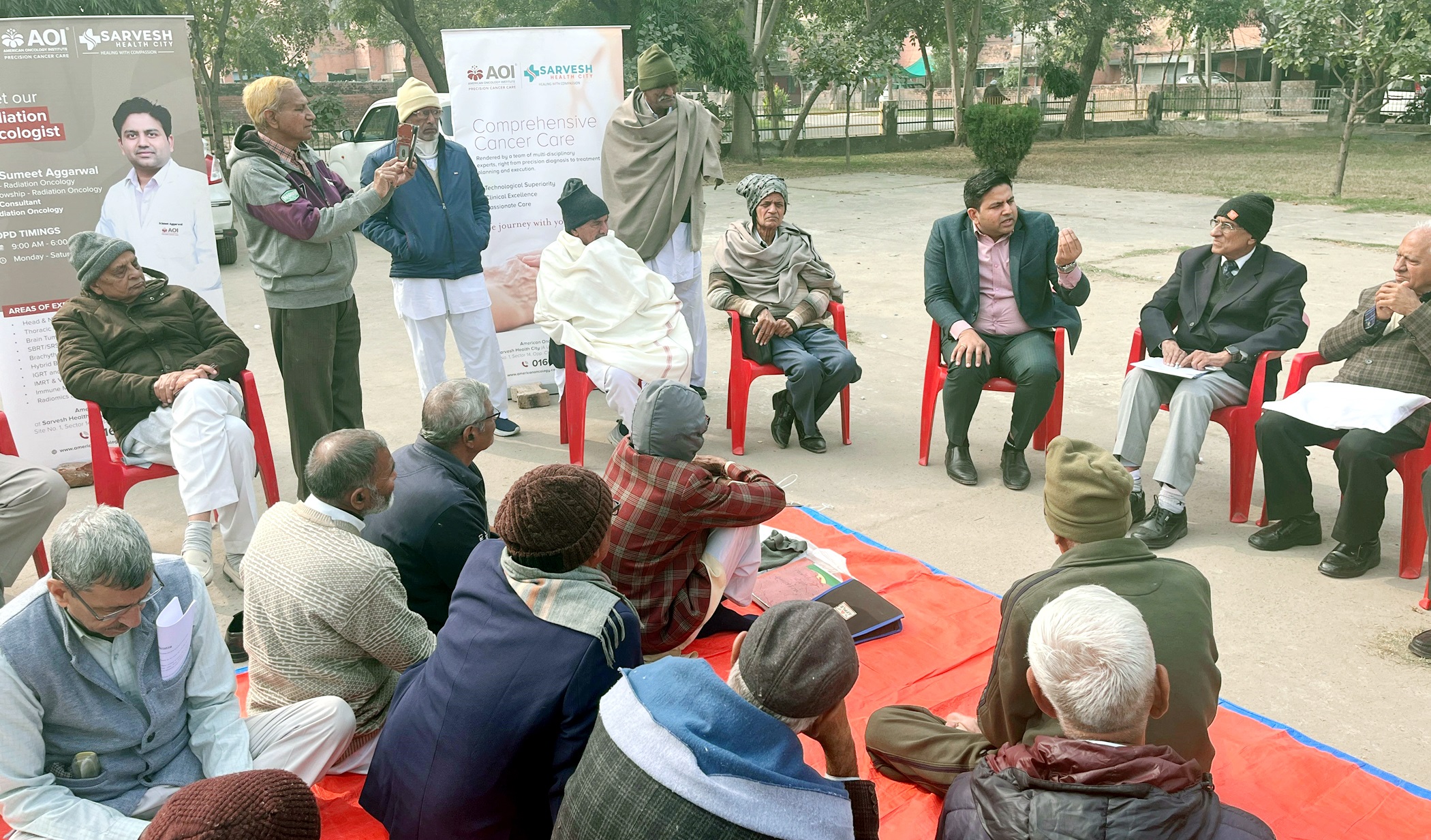 हरियाणा बिजली पेंशनर्स एसोसिएशन की बैठक में कैंसर जागरुकता सेमिनार