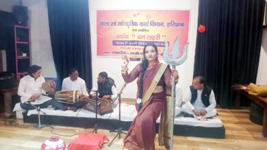 हरियाणा स्वांग का जोरबा थियेटर में भव्य मंचन